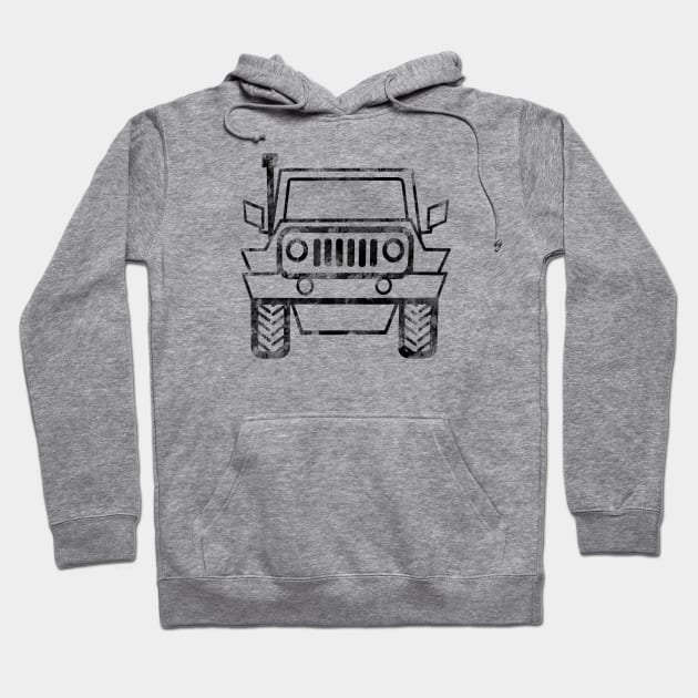 Classic simple Jeep CJ-5 4x4 for driving off the beaten path Hoodie by BrederWorks